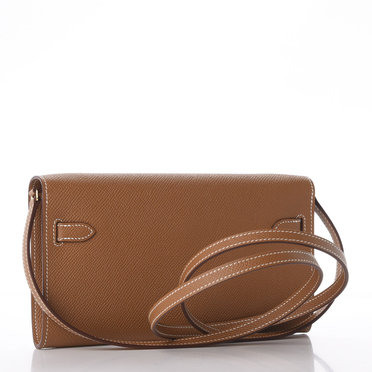 Hermes Epsom Kelly Wallet To Go Gold 4 of 11