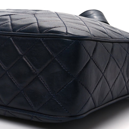 Chanel Lambskin Quilted CC Tassel Camera Case Navy 7 of 8