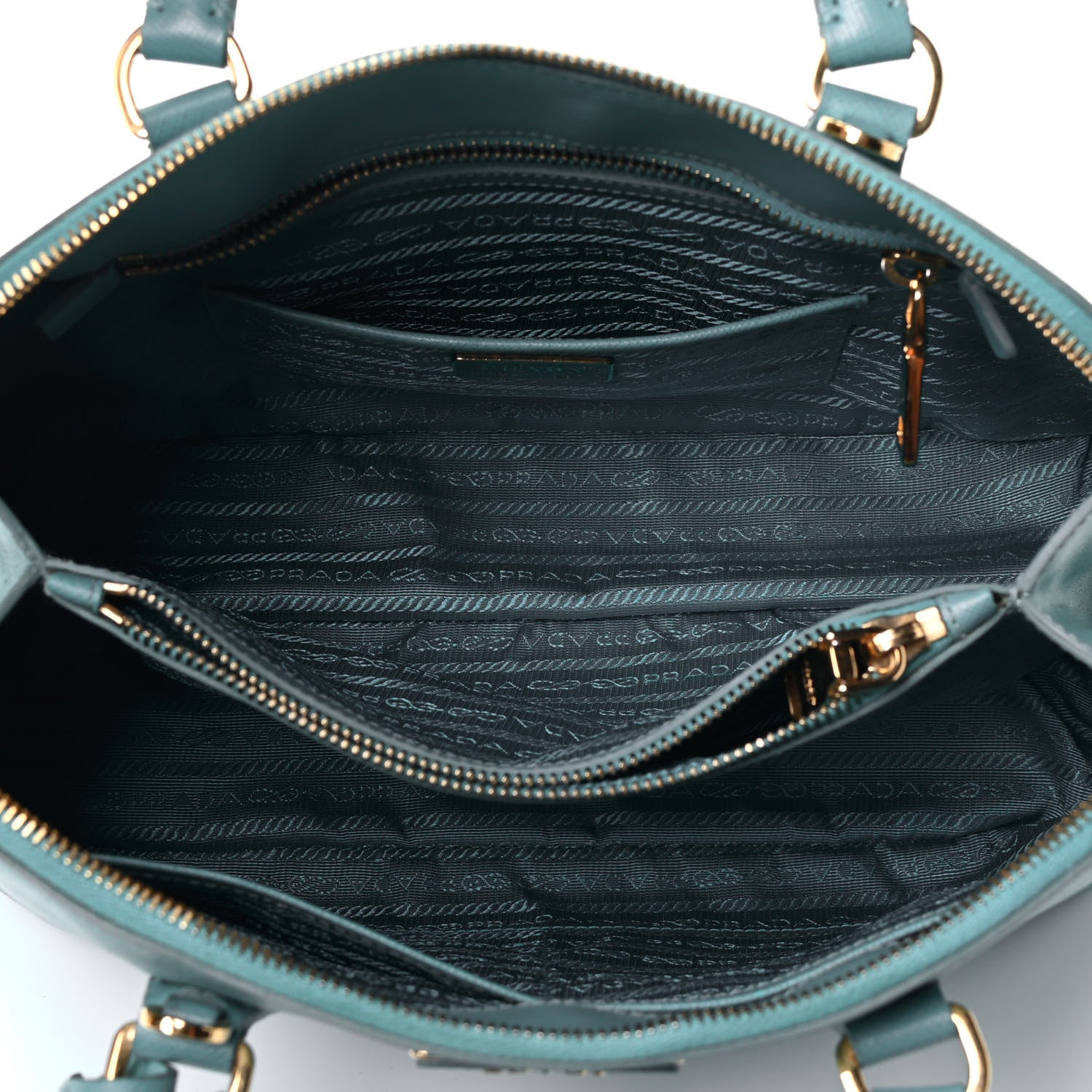 Prada Saffiano Lux Medium Promenade Tote Anice 4 of 4