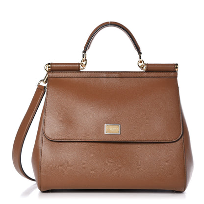 Dolce & Gabbana Dauphine Large Miss Sicily Satchel Caramello 1 of 8