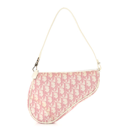 Christian Dior Monogram Mini Saddle Pochette Pink 1 of 9