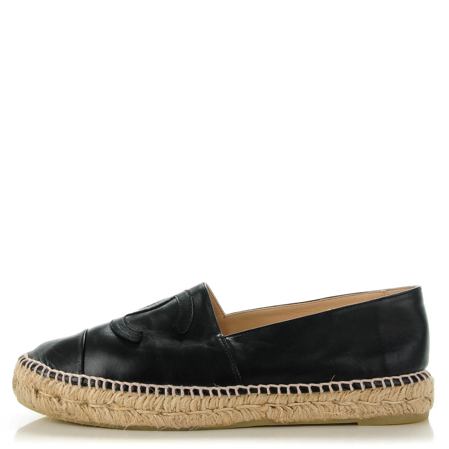 Lambskin CC Espadrilles 41 Black