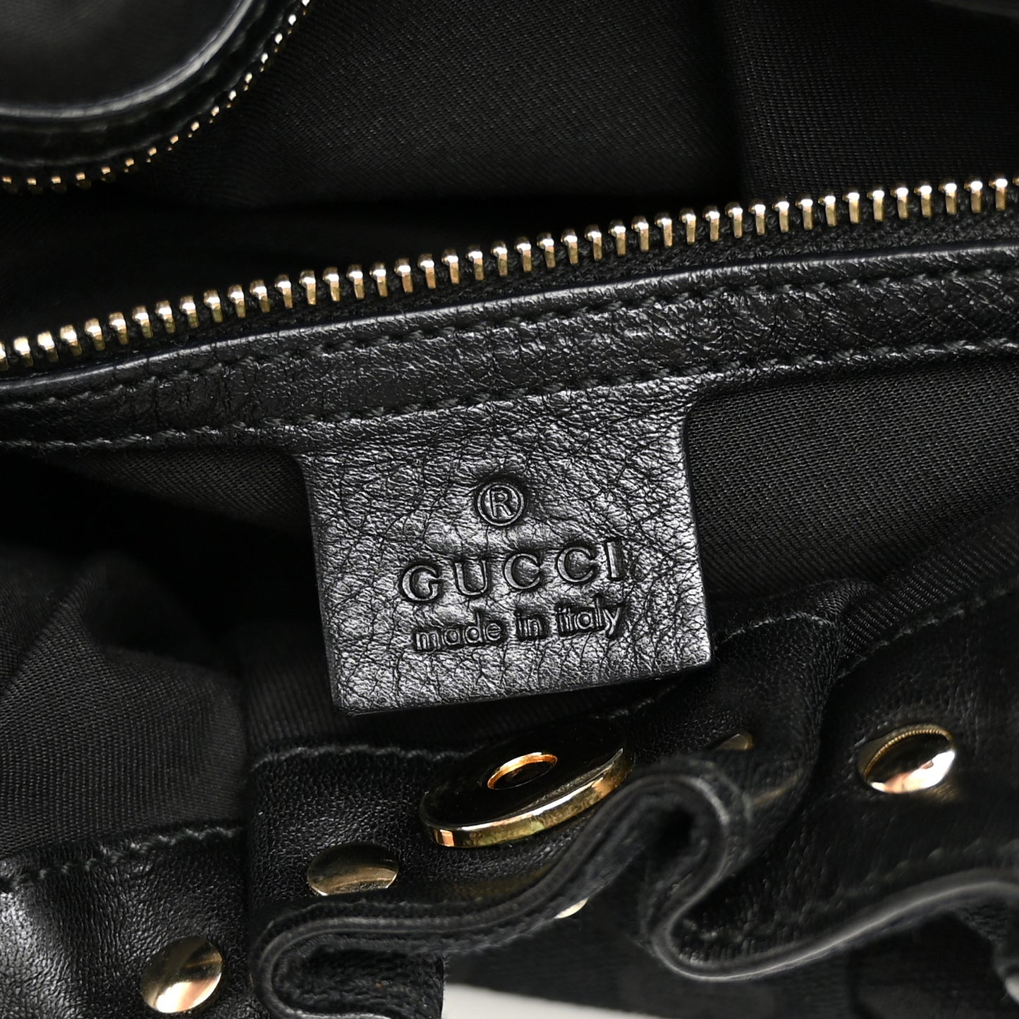 Monogram Studded Pelham Medium Tote Black