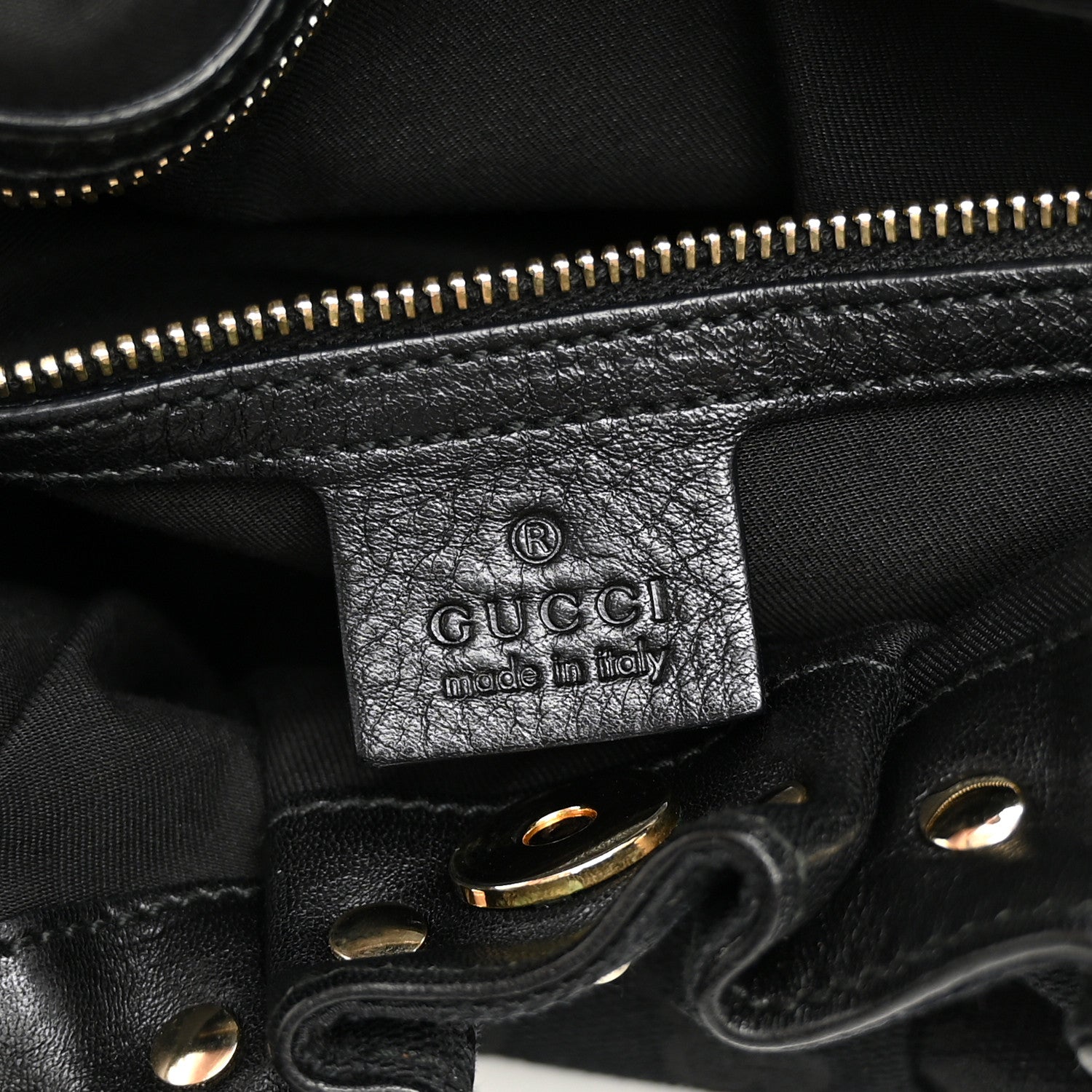 Gucci Monogram Studded Pelham Medium Tote Black 5 of 9