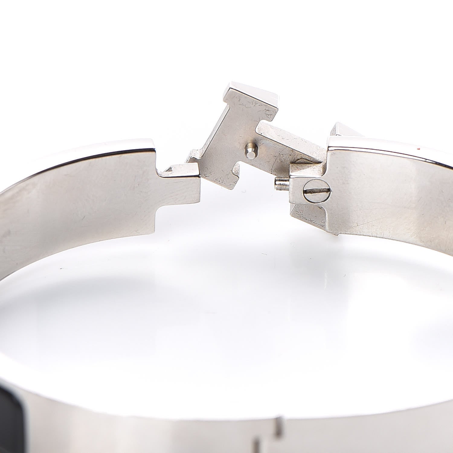 Hermes Enamel Narrow Clic Clac H Bracelet GM Black 4 of 6