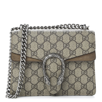 Gucci GG Supreme Monogram Mini Dionysus Shoulder Bag Taupe 1 of 9