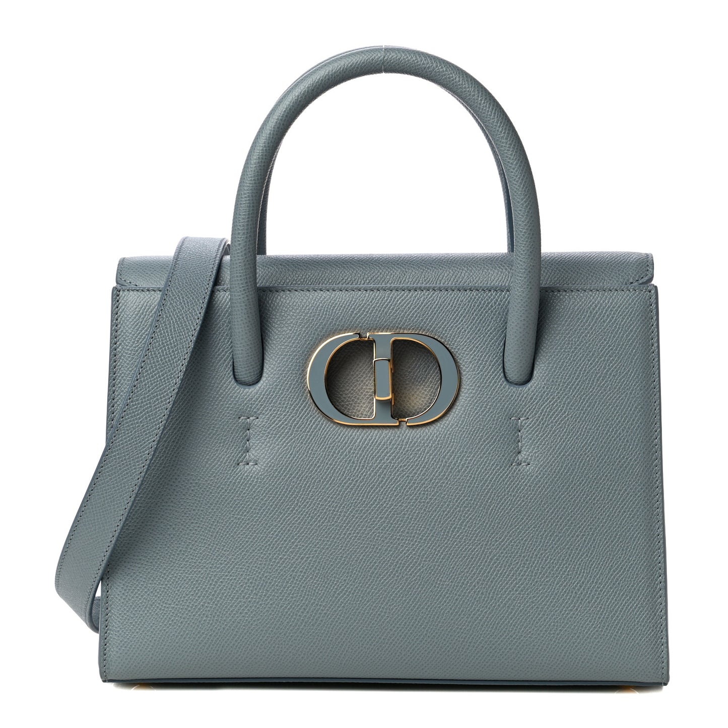 Grained Calfskin Medium St. Honore Tote Cloud Blue
