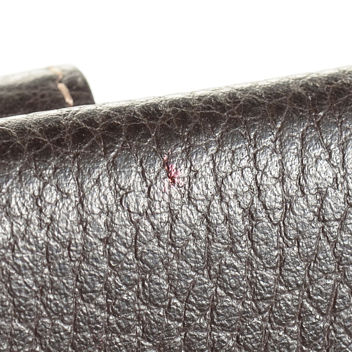Crystal Monogram French Flap Wallet Dark Brown