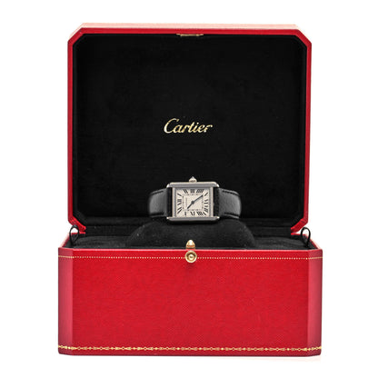 Cartier Stainless Steel Calfskin 24mm Tank Solo Quartz Watch 5 of 5