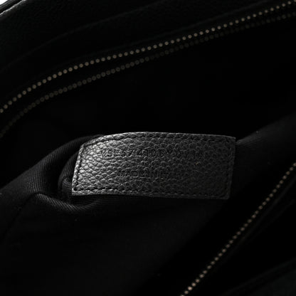 Saint Laurent Grained Calfskin Medium Cabas Rive Gauche Black 7 of 11