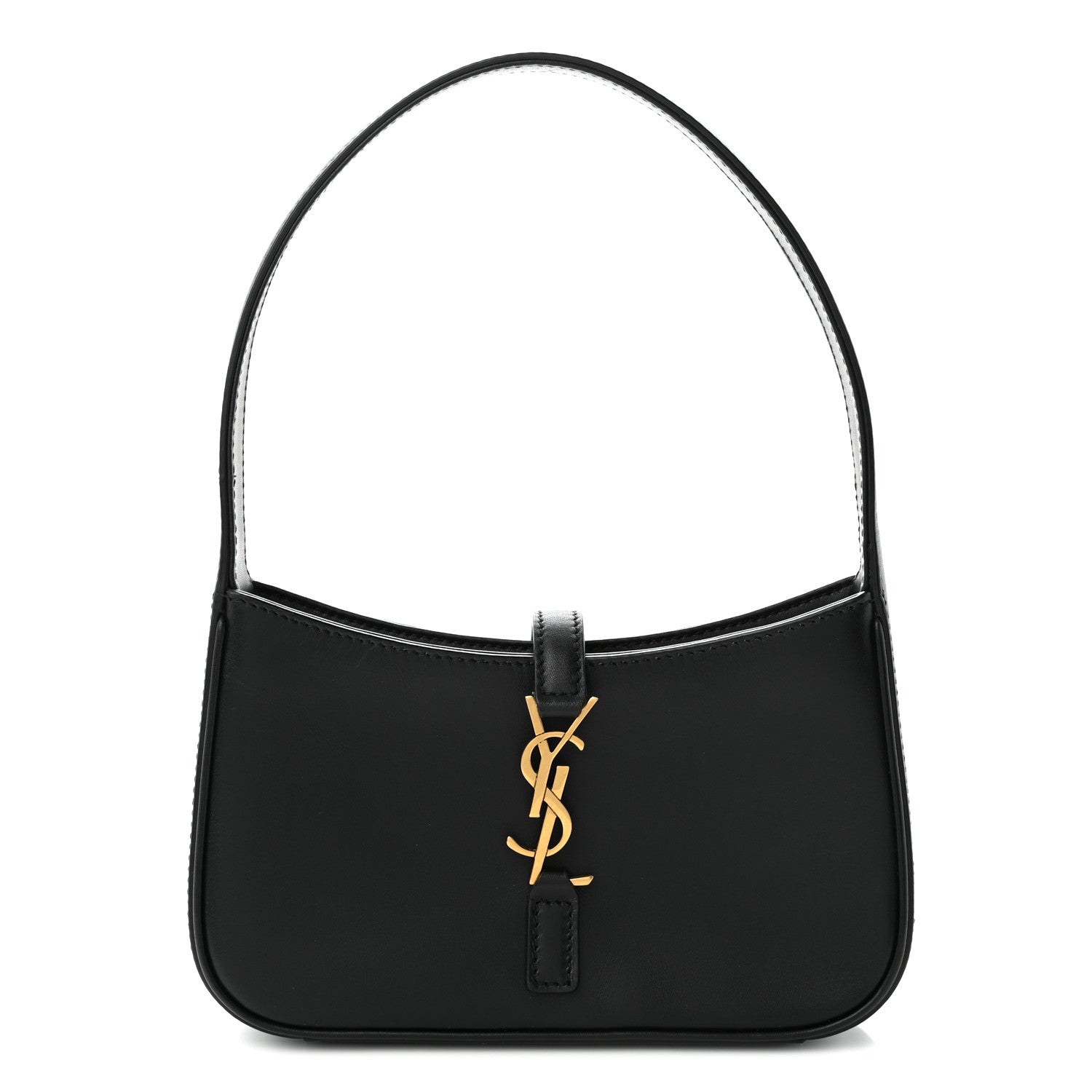 Saint Laurent Smooth Calfskin Le 5 A 7 Mini Hobo Black 1 of 11
