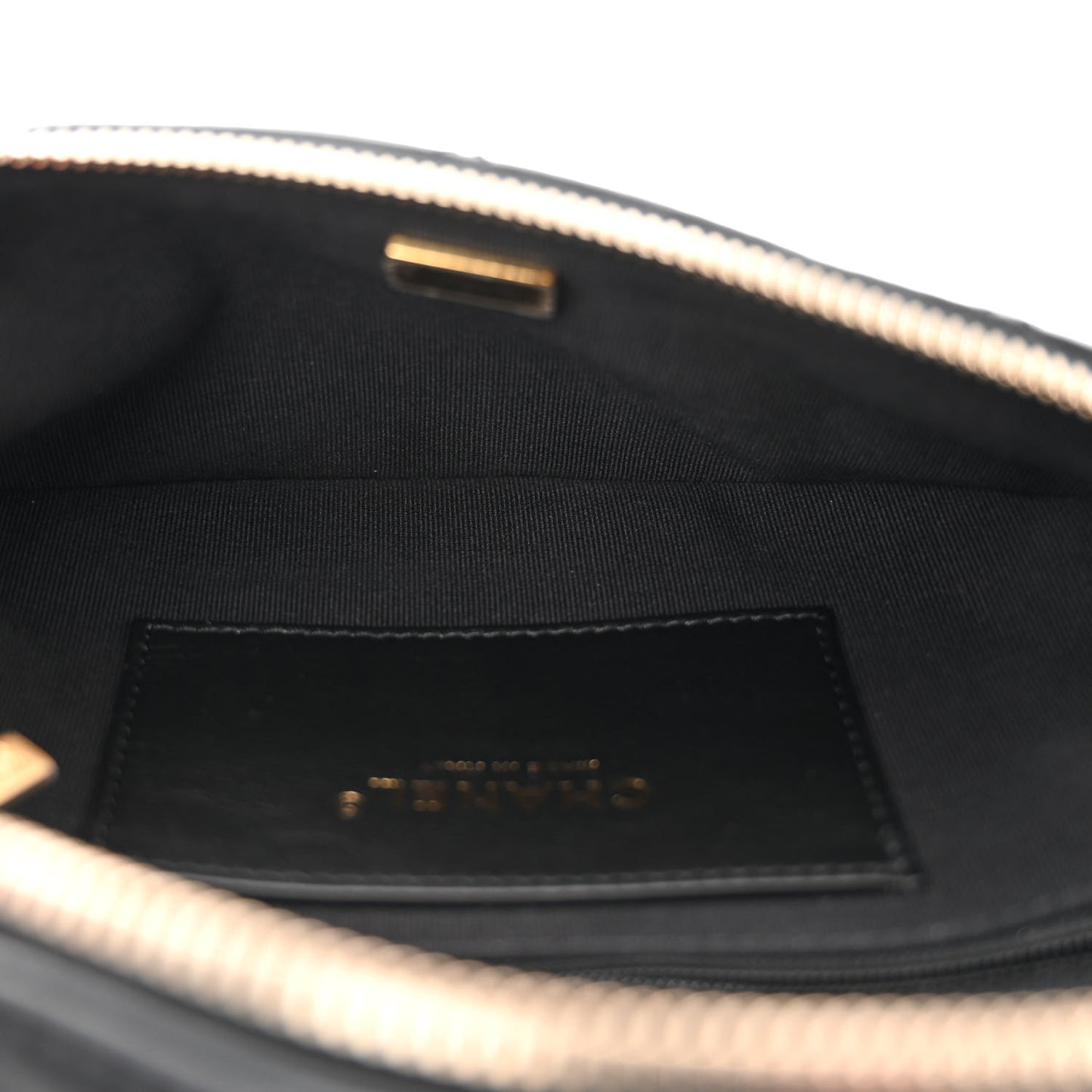 Lambskin Enamel Quilted Waist Bag Black