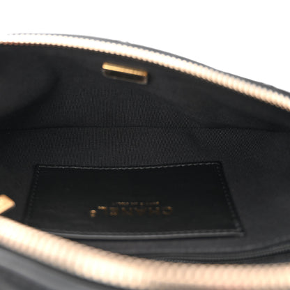 Chanel Lambskin Enamel Quilted Waist Bag Black 4 of 9