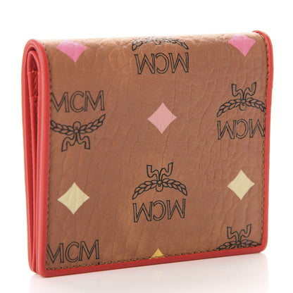 MCM Skyoptic Visetos ID Wallet Spectrum Diamond Cognac 3 of 7