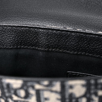 Christian Dior Oblique Saddle Messenger Pouch Beige Black 10 of 10