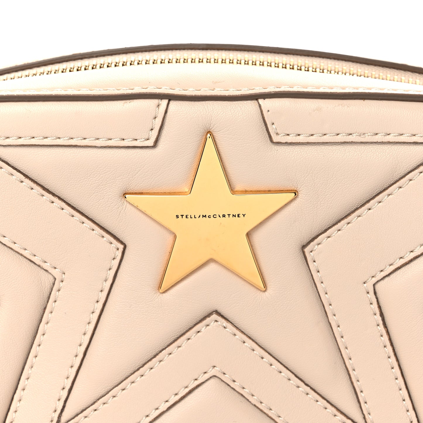 Eco Alter Nappa Star Patch Shoulder Bag Cream