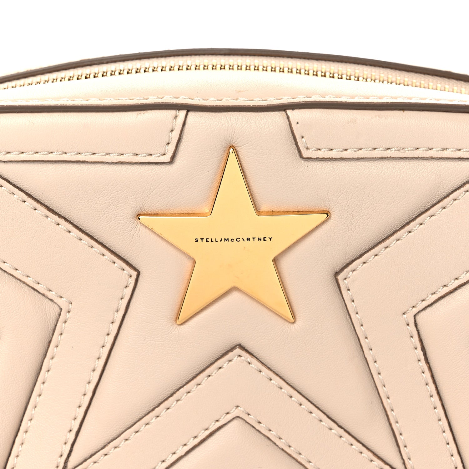 Stella McCartney Eco Alter Nappa Star Patch Shoulder Bag Cream 9 of 10