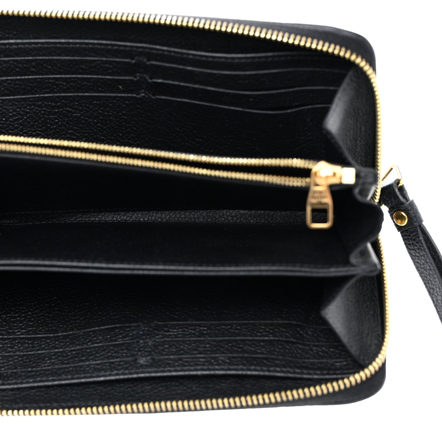 Empreinte Monogram Giant Zippy Wallet Black Beige