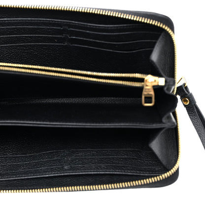 Louis Vuitton Empreinte Monogram Giant Zippy Wallet Black Beige 6 of 6