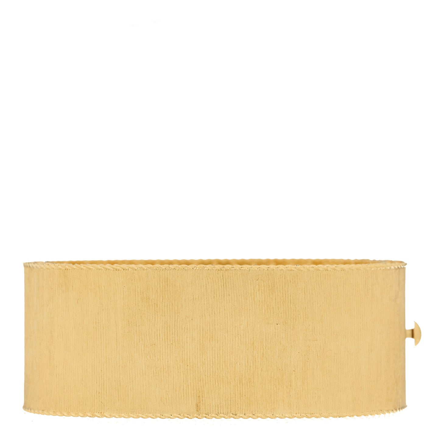 18K Yellow Gold Diamond Wide Princess Bangle Bracelet