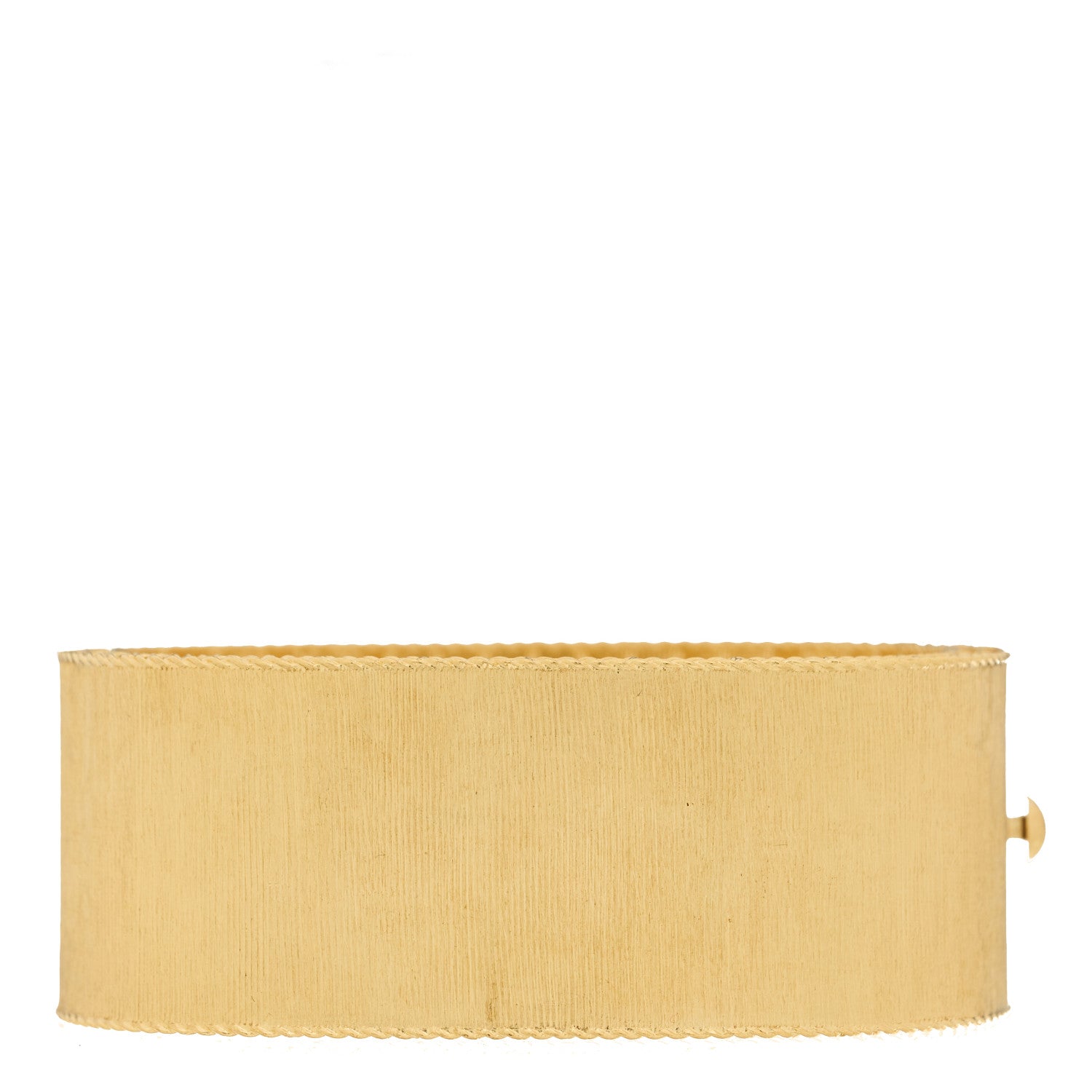Roberto Coin 18K Yellow Gold Diamond Wide Princess Bangle Bracelet 2 of 5