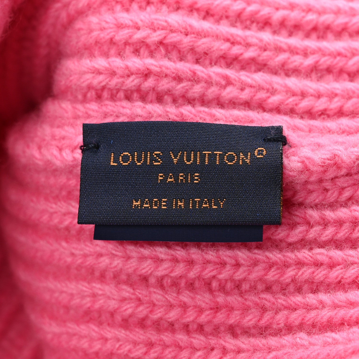 ビーニー・LV ヘッドライン Louis Vuitton ピンク Louis Vuitton Wool Monogram LV Headline Beanie Hat Pink 1558251