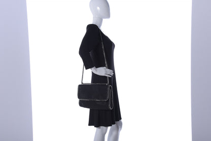 Stella McCartney Shaggy Deer Falabella Crossbody Bag Black 2 of 15