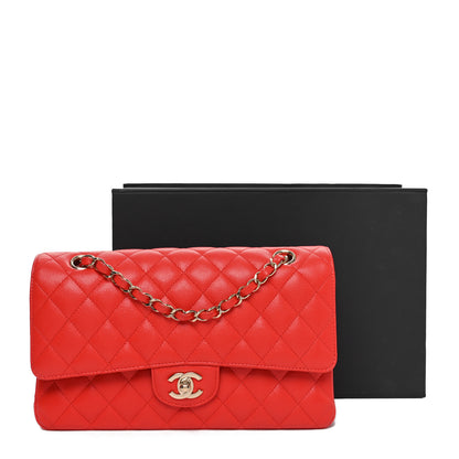 Chanel Caviar Quilted Medium Double Flap Red 11 of 11