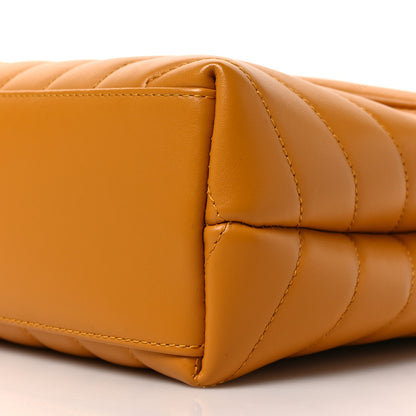 Saint Laurent Calfskin Y Quilted Monogram Small Loulou Chain Satchel Cheddar 8 of 8