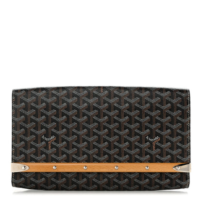 Goyard Goyardine Monte Carlo Bois Clutch Black 1 of 8