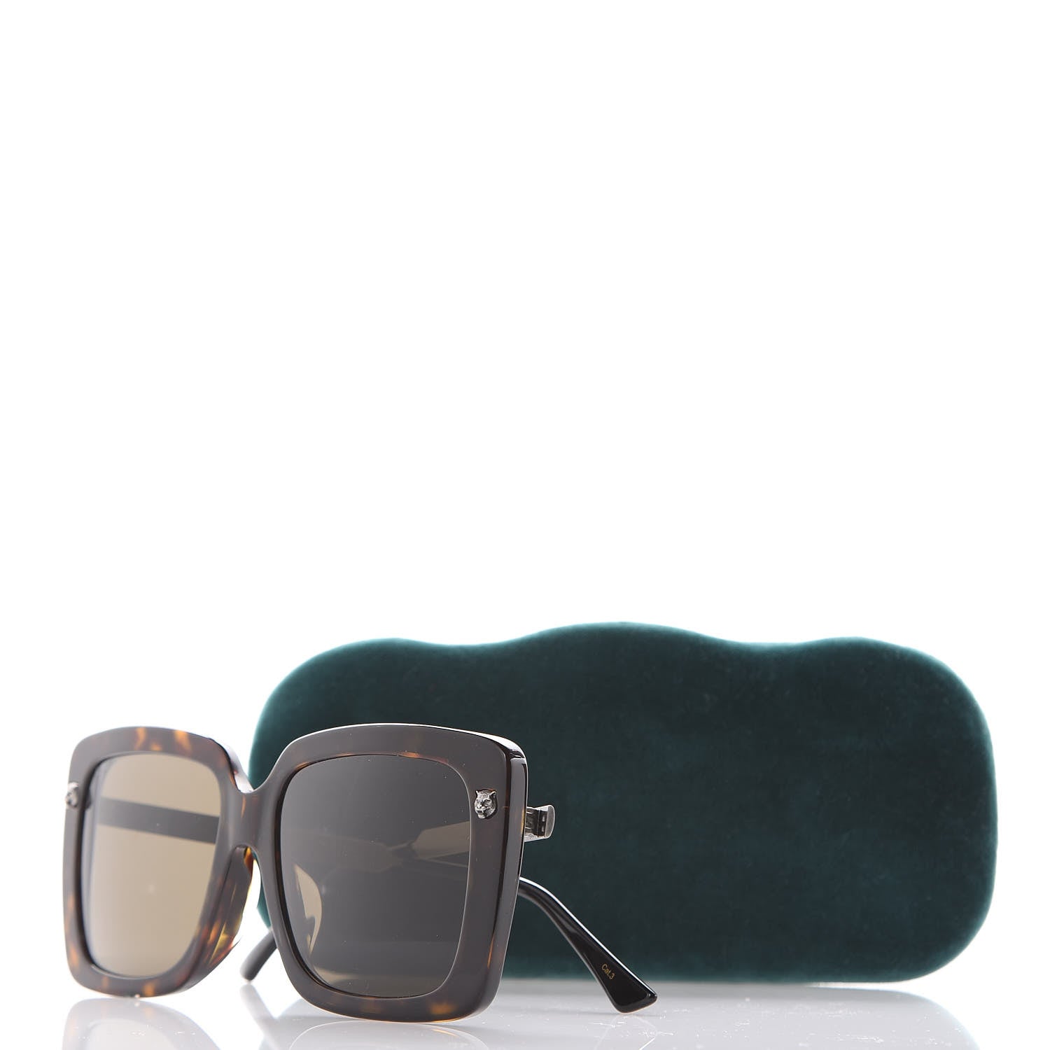 Gucci Squared Frame Sunglasses GG0216SA Tortoise 8 of 8