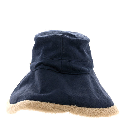 Gucci GUCC Wool Shearling Hat S Blue Beige 4 of 9