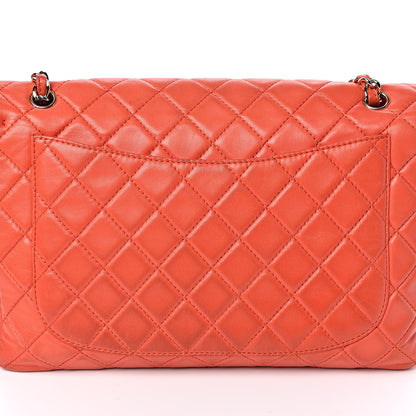 Chanel Lambskin Quilted XL Maxi Single Flap Red 15 of 16