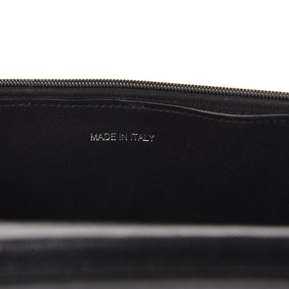 Chanel Caviar Chevron Quilted Wallet On Chain WOC Black 8 of 12