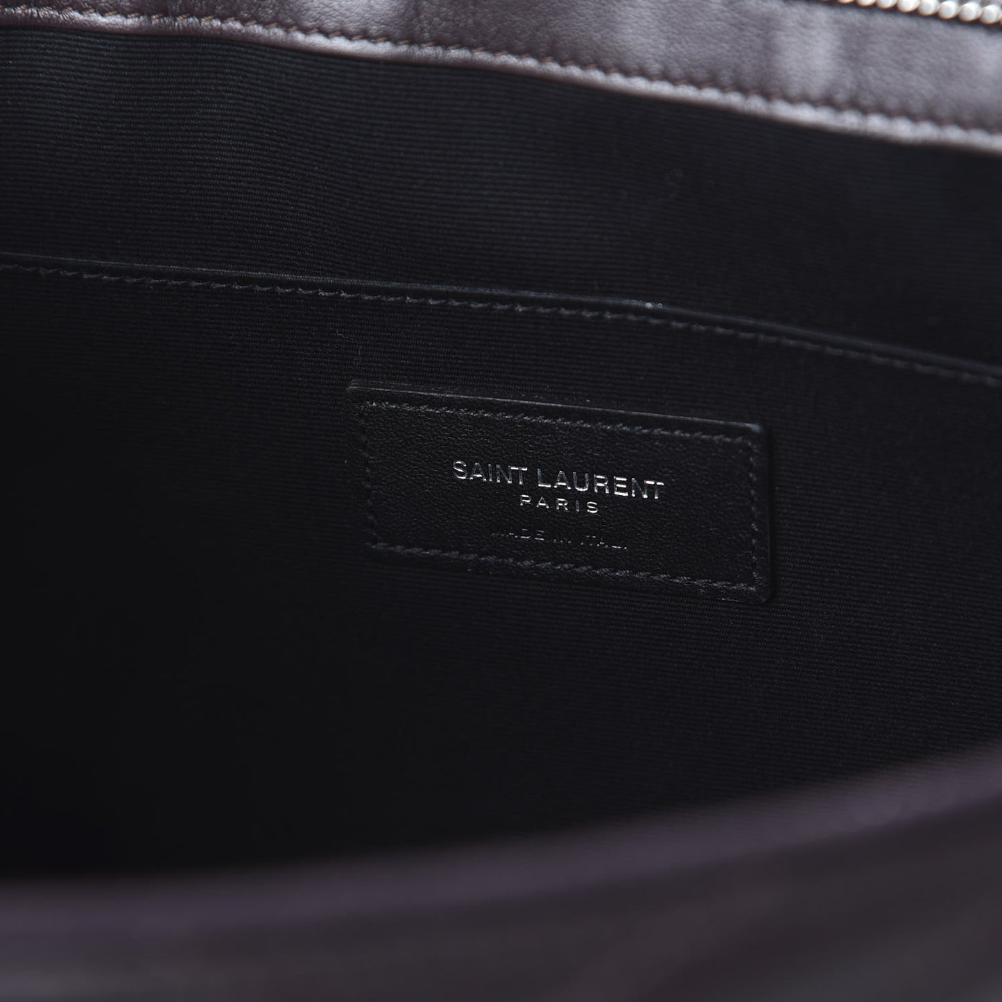 Calfskin Matelasse Chevron Monogram Document Holder Amaranto