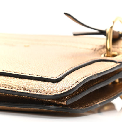 Chloe Metallic Calfskin Small Roy Bag Gold 12 of 13