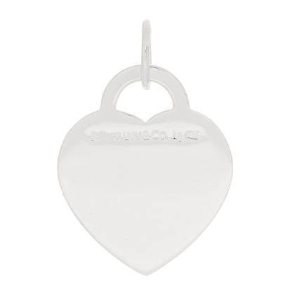 Tiffany Sterling Silver Enamel LOVE YOU Heart Charm Red 3 of 5