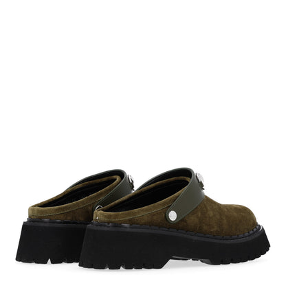 Gucci Suede Womens Horsebit Platform Mules 38.5 Dark Green 5 of 11