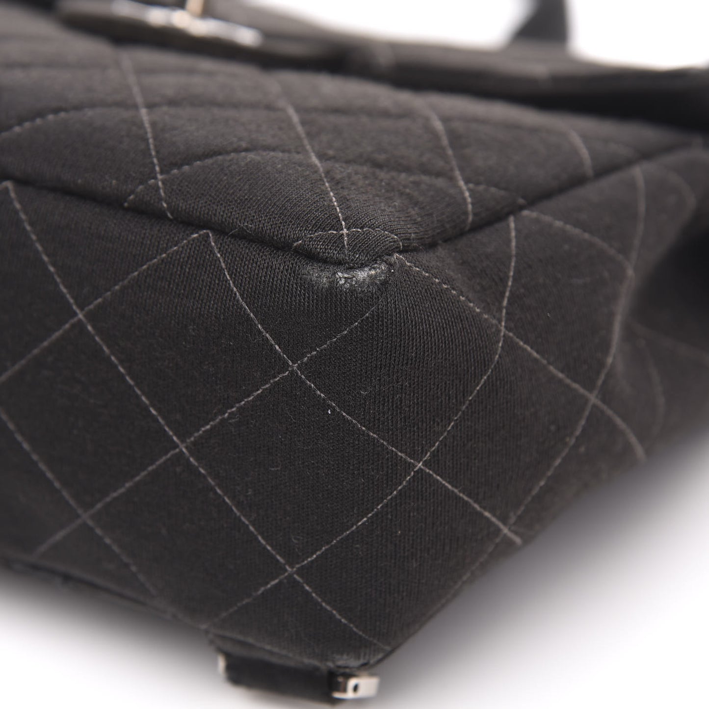 Jersey Quilted Backpack Black