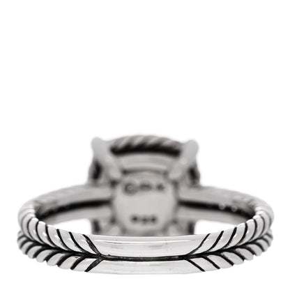 David Yurman Sterling Silver Diamond Black Orchid 9mm Chatelaine Pave Bezel Ring 61 9.75 4 of 5