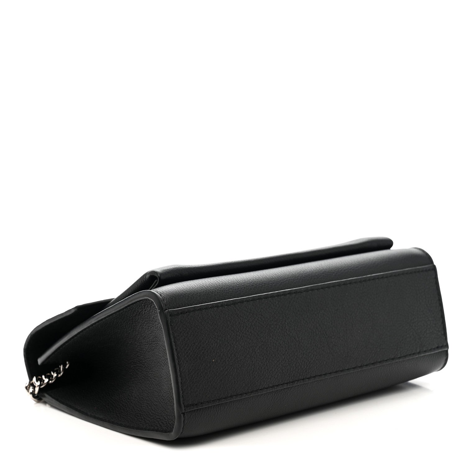 Louis Vuitton Soft Calfskin Mylockme Chain Bag BB Black 4 of 10