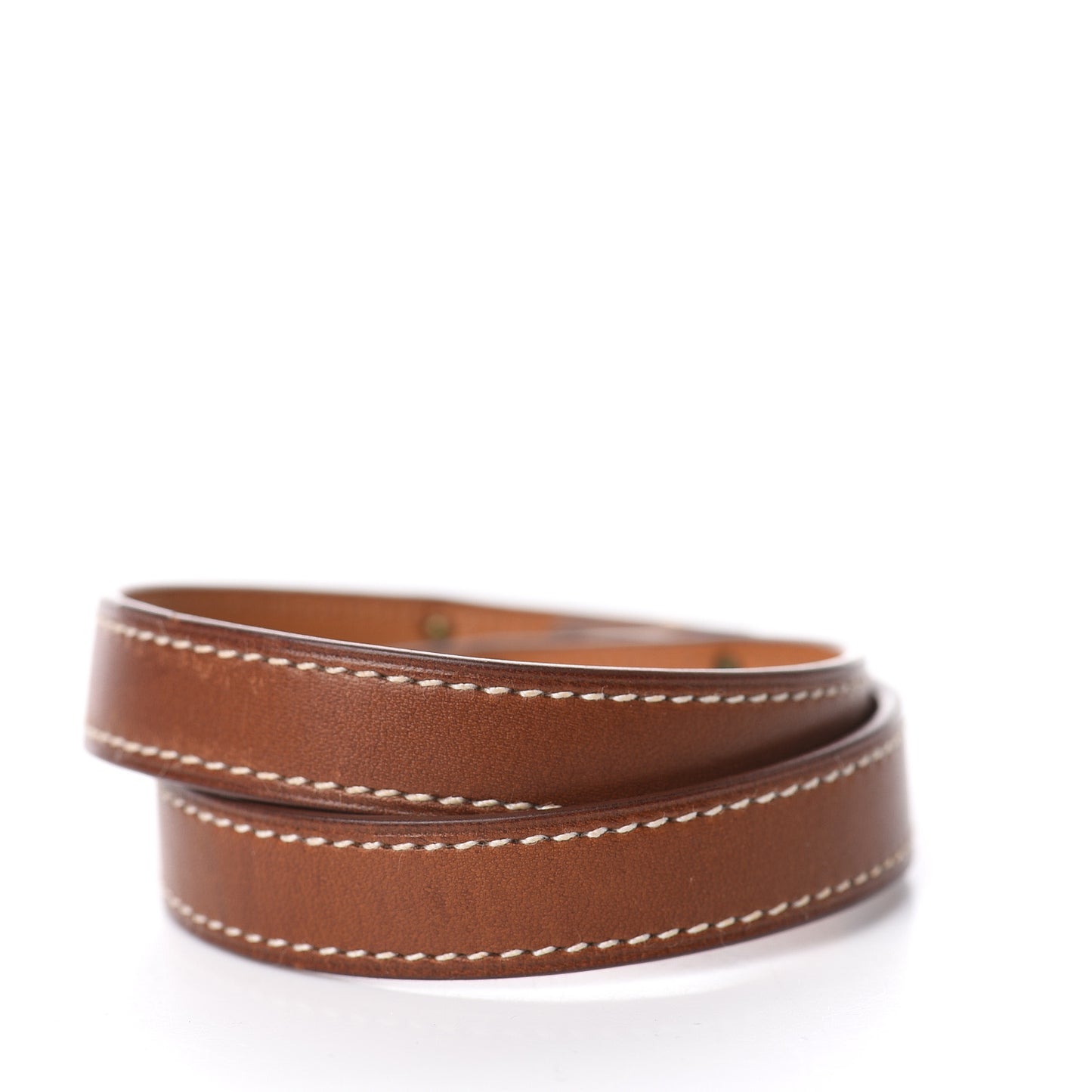 Barenia Kelly Double Tour Bracelet M Fauve