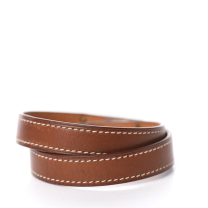 Hermes Barenia Kelly Double Tour Bracelet M Fauve 2 of 4