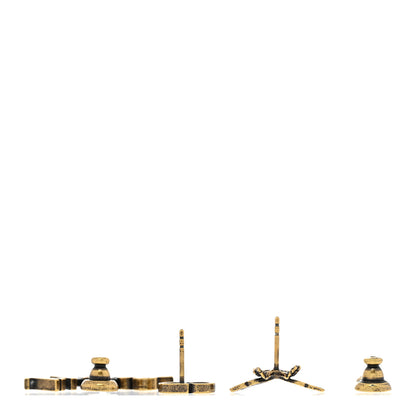 Christian Dior Metal J'adior Earrings Aged Gold 3 of 4