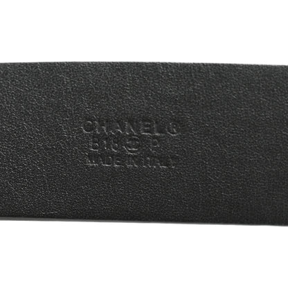 Chanel Calfskin Crystal CC Vendome Belt 85 34 Black 5 of 7