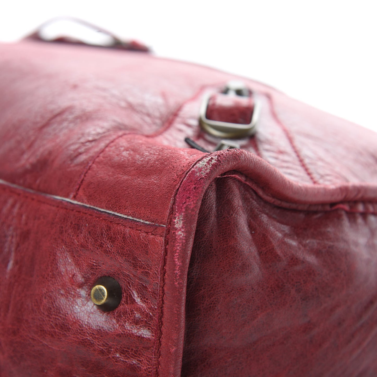 Agneau Classic Hardware Work Grenat