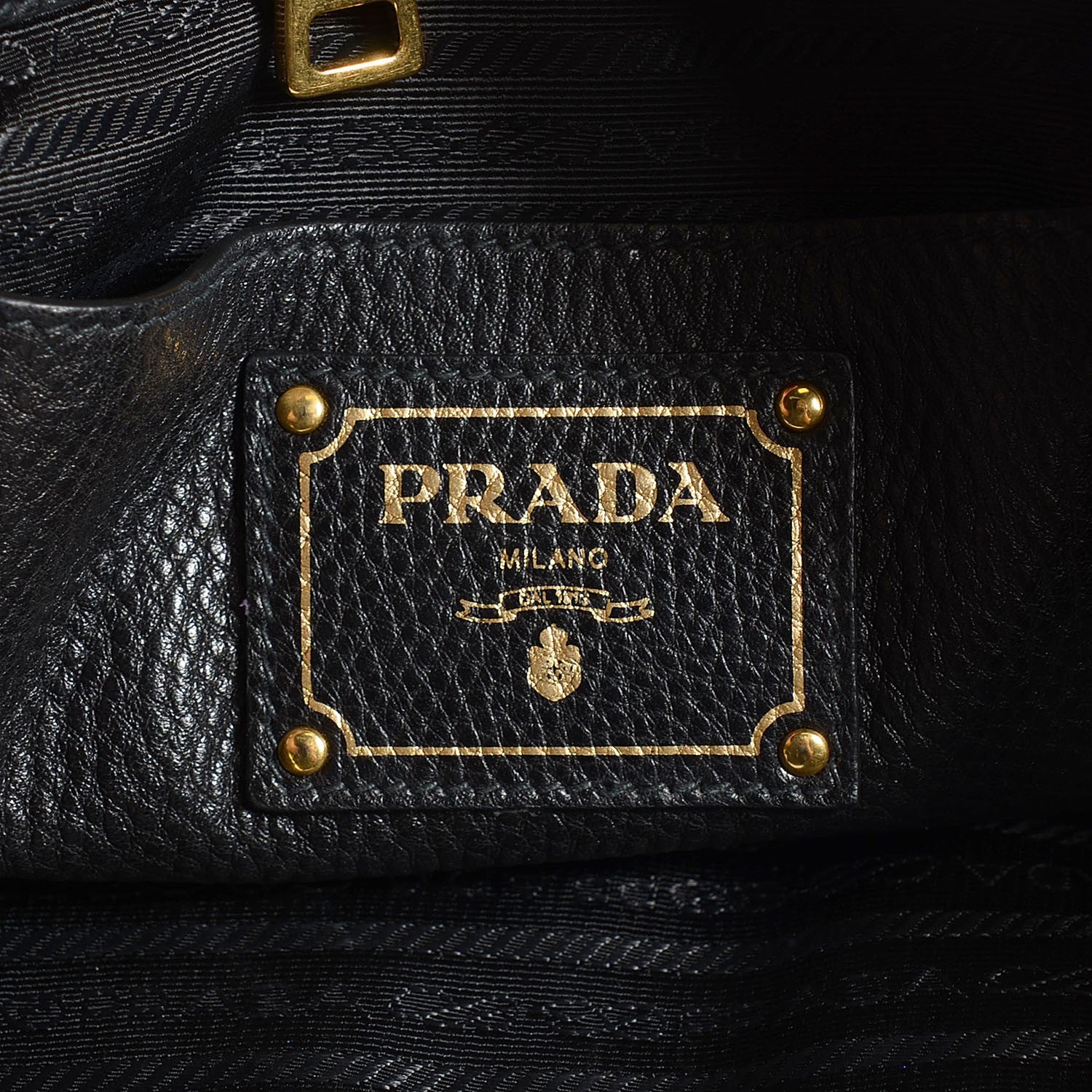 Prada Vitello Daino Shoulder Bag Nero Black 6 of 10