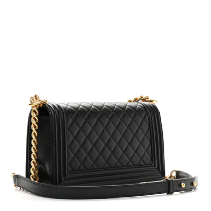 Chanel Caviar Quilted Medium Boy Flap Black 3 of 8