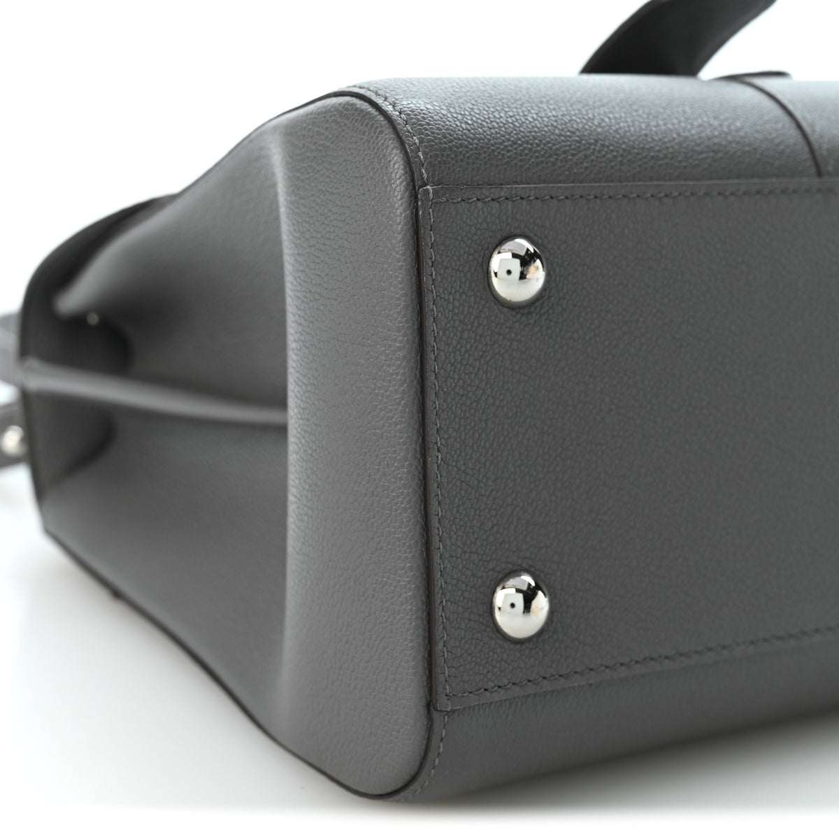 Rodeo Calfskin PM Brillant Satchel Stone
