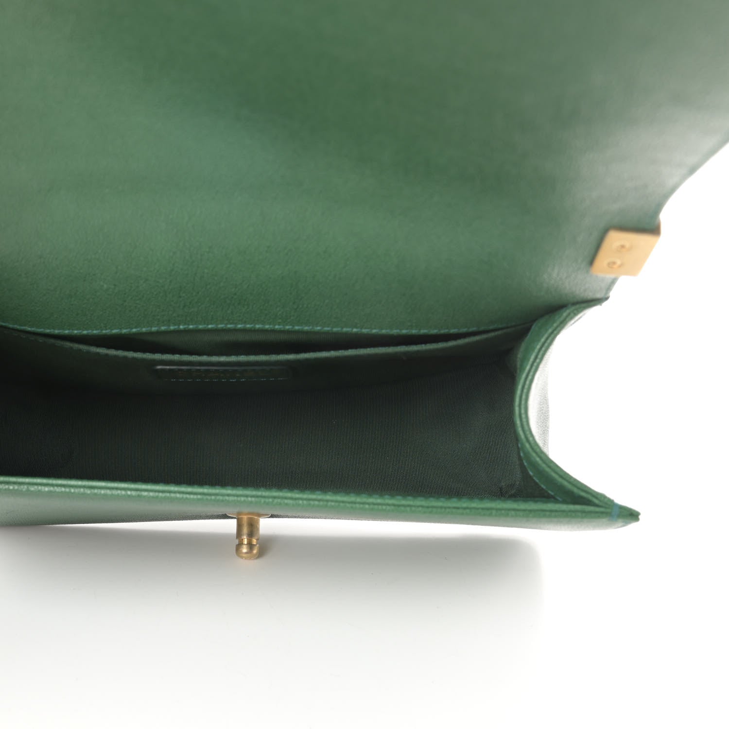 Chanel Caviar Quilted Medium Boy Flap Green 5 of 12